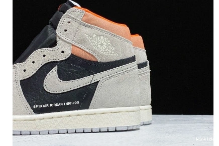 555088-018 CRIMSON' OG - JORDAN JORDAN 'GREY 1 RETRO HIGH - AIR AIR 0830
